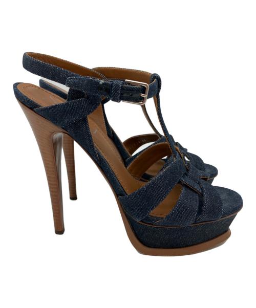 YSL rive gauche（イヴサンローランリヴゴーシュ）YSL rive gauche (イヴサンローランリヴゴーシュ) YSL rive gauche(イヴサンローランリヴゴーシュ)デニムサンダル サイズ:サイズ37の古着・服飾アイテム