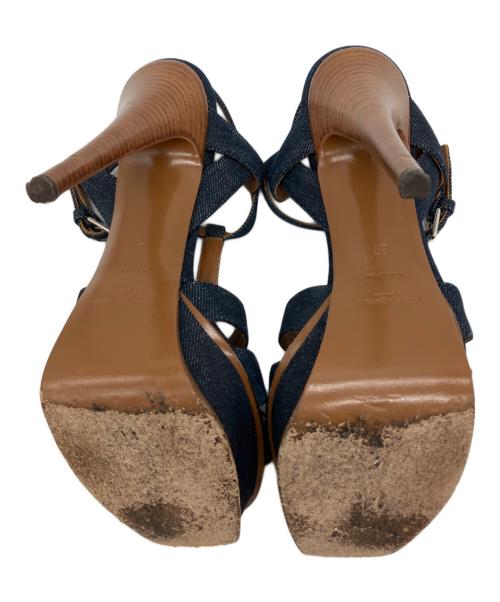 YSL rive gauche（イヴサンローランリヴゴーシュ）YSL rive gauche (イヴサンローランリヴゴーシュ) YSL rive gauche(イヴサンローランリヴゴーシュ)デニムサンダル サイズ:サイズ37の古着・服飾アイテム