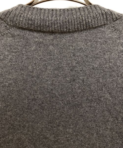 HERMES（エルメス）HERMES (エルメス) CASHMERE LONG CARDIGAN（カシミヤロングカーディガン） グレー サイズ:34の古着・服飾アイテム