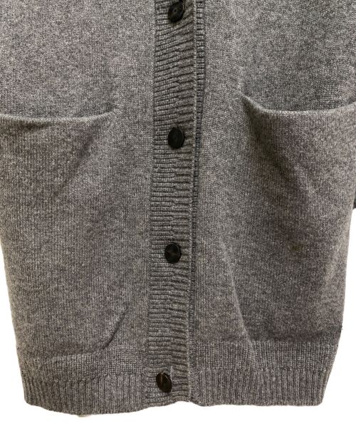 HERMES（エルメス）HERMES (エルメス) CASHMERE LONG CARDIGAN（カシミヤロングカーディガン） グレー サイズ:34の古着・服飾アイテム
