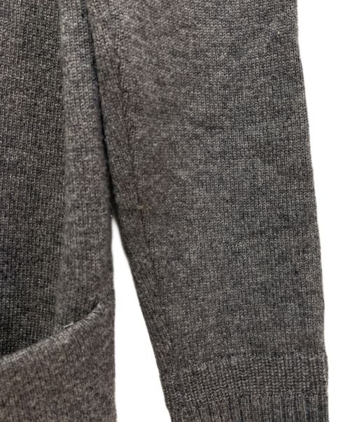 HERMES（エルメス）HERMES (エルメス) CASHMERE LONG CARDIGAN（カシミヤロングカーディガン） グレー サイズ:34の古着・服飾アイテム