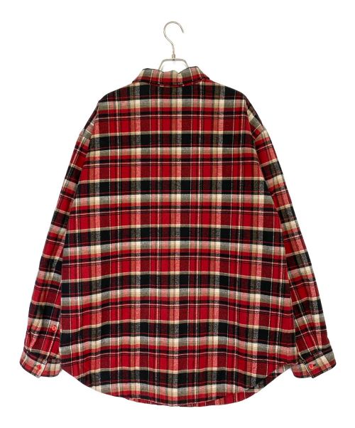 BALENCIAGA（バレンシアガ）BALENCIAGA (バレンシアガ) オーバーサイズチェックキルティングブルゾン レッド×ブラック サイズ:38の古着・服飾アイテム