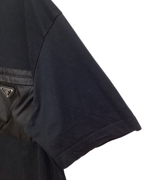 PRADA（プラダ）PRADA (プラダ) トライアングルロゴポケットTシャツ ブラック サイズ:XLの古着・服飾アイテム