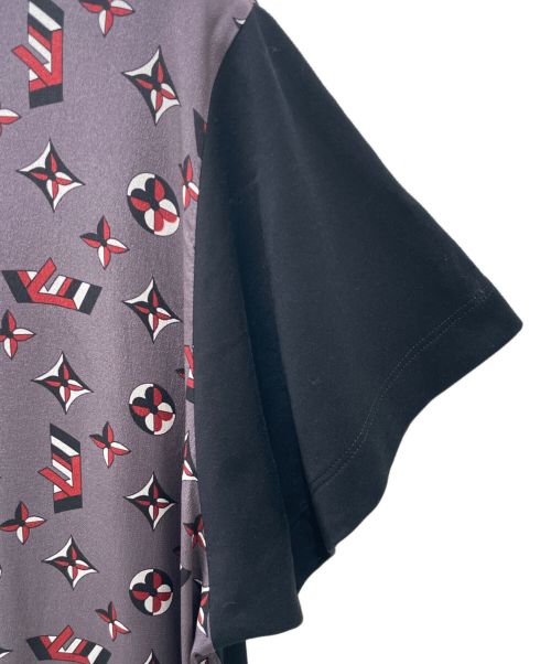 LOUIS VUITTON（ルイ ヴィトン）LOUIS VUITTON (ルイ ヴィトン) モノグラム切替ワンピース グレー×ブラック サイズ:Mの古着・服飾アイテム