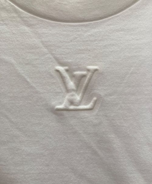 LOUIS VUITTON（ルイ ヴィトン）LOUIS VUITTON (ルイ ヴィトン) Embossed LV T-Shirt エンボス LV Tシャツ  ホワイト サイズ:Mの古着・服飾アイテム