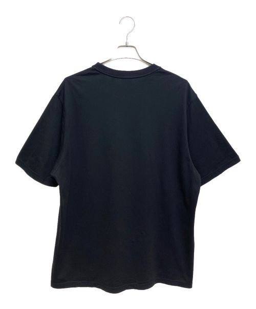 BURBERRY（バーバリー）BURBERRY (バーバリー) Front Design T-shirt (フロントデザインカットソー) ブラック サイズ:XLの古着・服飾アイテム
