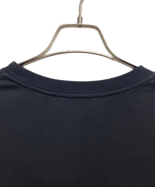 BURBERRY（バーバリー）BURBERRY (バーバリー) Front Design T-shirt (フロントデザインカットソー) ブラック サイズ:XLの古着・服飾アイテム