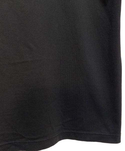 BURBERRY（バーバリー）BURBERRY (バーバリー) Front Design T-shirt (フロントデザインカットソー) ブラック サイズ:XLの古着・服飾アイテム