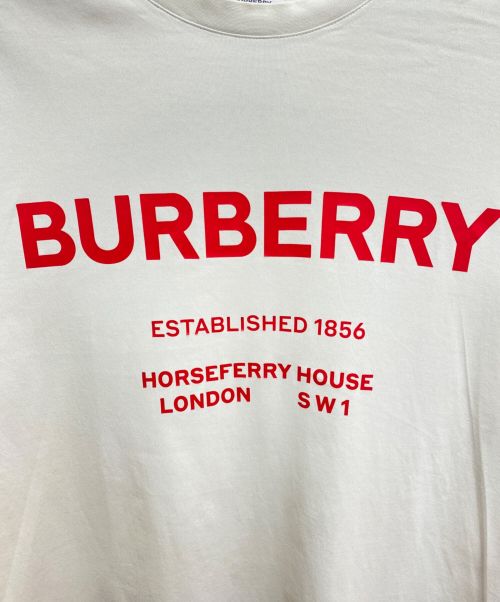 BURBERRY（バーバリー）BURBERRY (バーバリー) ロゴプリントTシャツ ホワイト サイズ:Sの古着・服飾アイテム