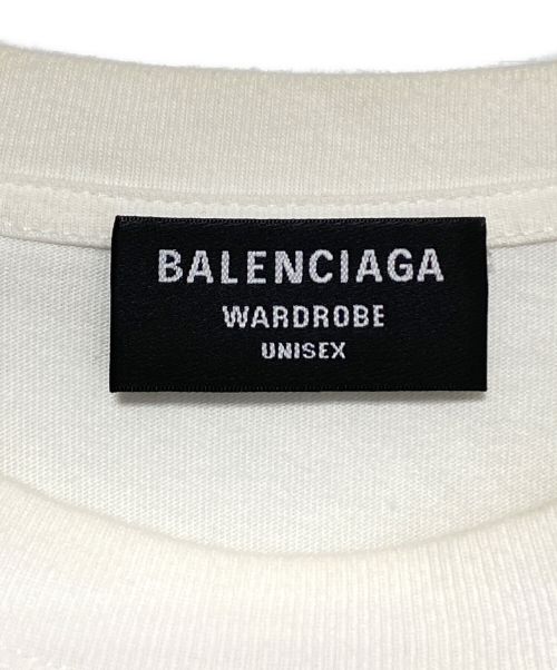 BALENCIAGA（バレンシアガ）BALENCIAGA (バレンシアガ) Corporate Medium Fit Tee ホワイト サイズ:Mの古着・服飾アイテム