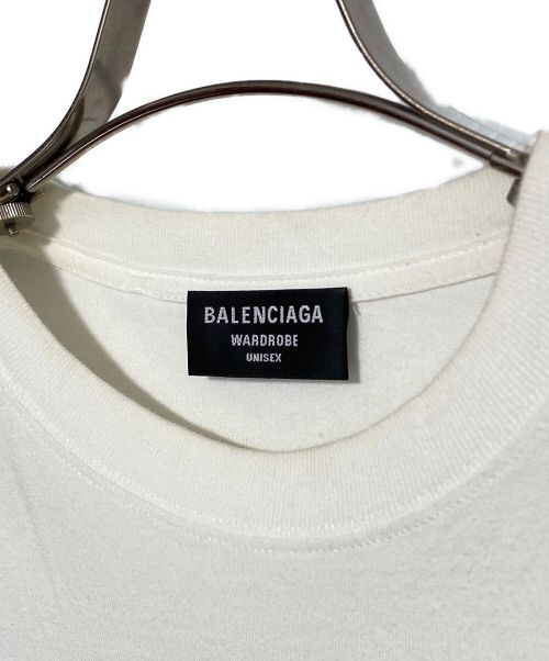 BALENCIAGA（バレンシアガ）BALENCIAGA (バレンシアガ) Corporate Medium Fit Tee ホワイト サイズ:Mの古着・服飾アイテム