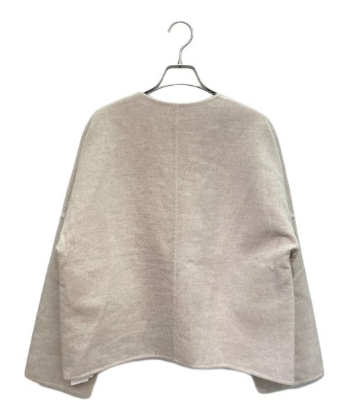 HERMES（エルメス）HERMES (エルメス) リングボタン付 カシミヤ ジャケット ベージュ サイズ:38の古着・服飾アイテム