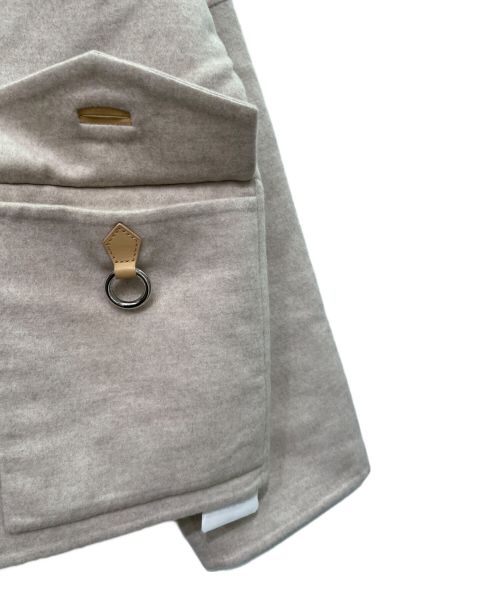 HERMES（エルメス）HERMES (エルメス) リングボタン付 カシミヤ ジャケット ベージュ サイズ:38の古着・服飾アイテム