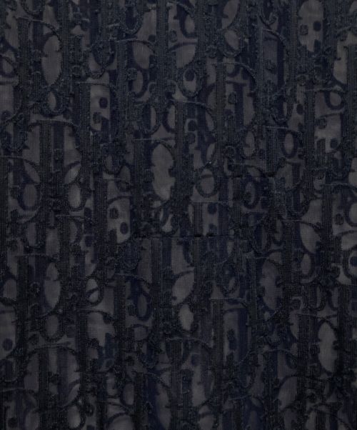 Christian Dior（クリスチャン ディオール）Christian Dior (クリスチャン ディオール) オブリークシースルーカットソー ネイビー サイズ:Sの古着・服飾アイテム