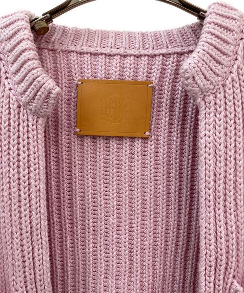 BLAMINK（ブラミンク）BLAMINK (ブラミンク) シルクニットカーディガン ピンク サイズ:38の古着・服飾アイテム
