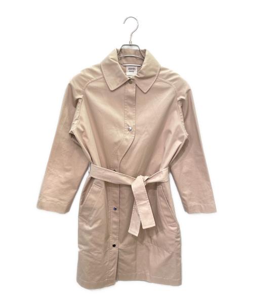 HERMES（エルメス）HERMES (エルメス) フロントカーブボタン トレンチコート ベージュ サイズ:34の古着・服飾アイテム