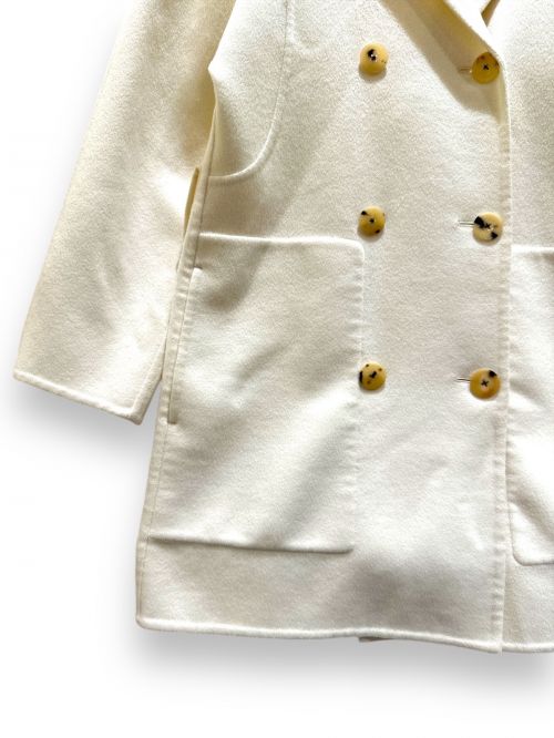 HERMES（エルメス）HERMES (エルメス) カシミヤコート アイボリー サイズ:38の古着・服飾アイテム