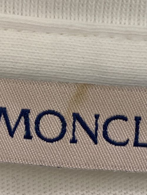 MONCLER（モンクレール）MONCLER (モンクレール) ロゴワッペンTシャツ ホワイト サイズ:Sの古着・服飾アイテム