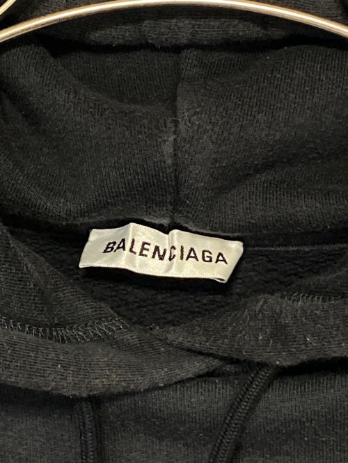 BALENCIAGA（バレンシアガ）BALENCIAGA (バレンシアガ) バックロゴパーカー ブラック サイズ:Sの古着・服飾アイテム