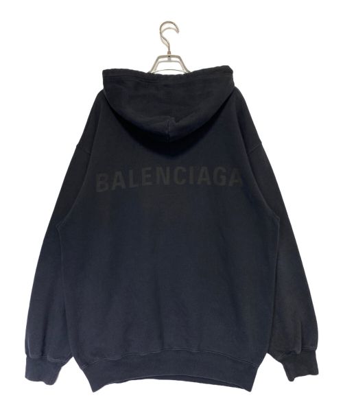 BALENCIAGA（バレンシアガ）BALENCIAGA (バレンシアガ) バックロゴパーカー ブラック サイズ:Sの古着・服飾アイテム