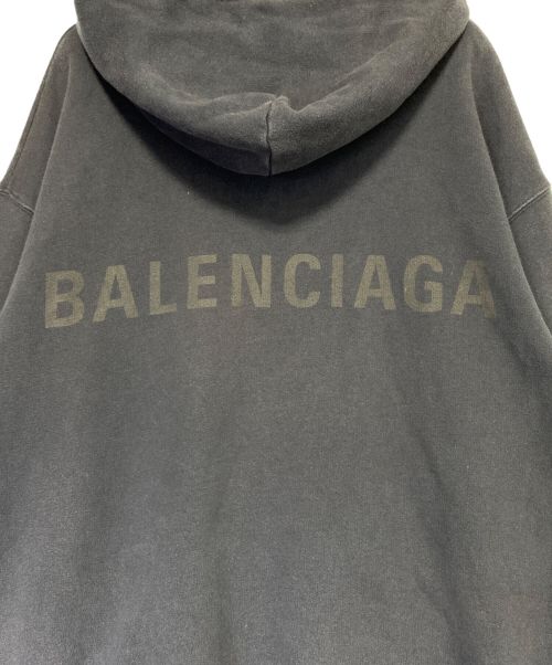 BALENCIAGA（バレンシアガ）BALENCIAGA (バレンシアガ) バックロゴパーカー ブラック サイズ:Sの古着・服飾アイテム