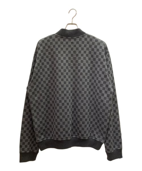 LOUIS VUITTON（ルイ ヴィトン）LOUIS VUITTON (ルイ ヴィトン) 21AW XL damier-jacquard-zip-through-bomber  ダミエジャカードジップスルーボンバー グレー サイズ:XLの古着・服飾アイテム