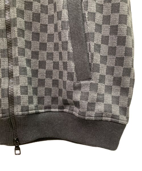LOUIS VUITTON（ルイ ヴィトン）LOUIS VUITTON (ルイ ヴィトン) 21AW XL damier-jacquard-zip-through-bomber  ダミエジャカードジップスルーボンバー グレー サイズ:XLの古着・服飾アイテム