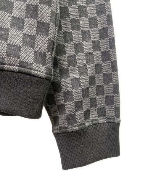 LOUIS VUITTON（ルイ ヴィトン）LOUIS VUITTON (ルイ ヴィトン) 21AW XL damier-jacquard-zip-through-bomber  ダミエジャカードジップスルーボンバー グレー サイズ:XLの古着・服飾アイテム