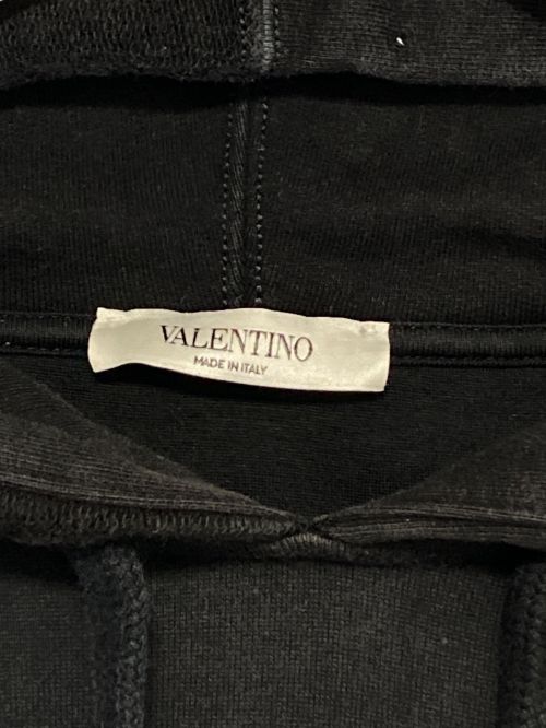 VALENTINO（ヴァレンティノ）VALENTINO (ヴァレンティノ) VLTNロゴパーカー ブラック サイズ:Mの古着・服飾アイテム
