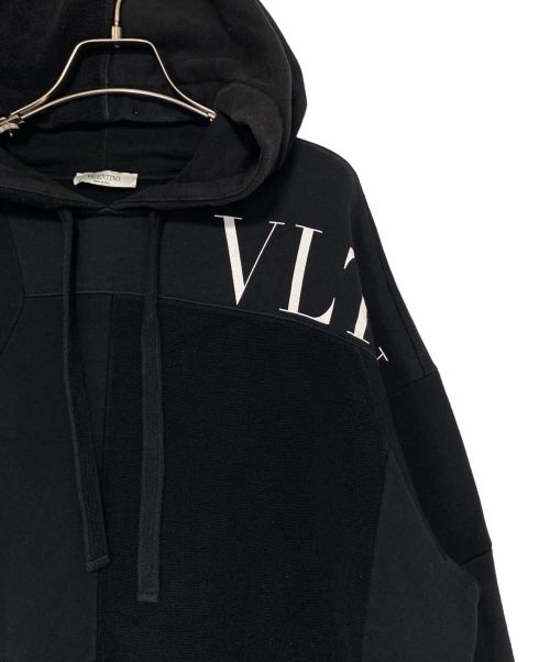 VALENTINO（ヴァレンティノ）VALENTINO (ヴァレンティノ) VLTNロゴパーカー ブラック サイズ:Mの古着・服飾アイテム