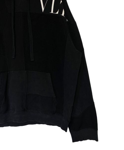 VALENTINO（ヴァレンティノ）VALENTINO (ヴァレンティノ) VLTNロゴパーカー ブラック サイズ:Mの古着・服飾アイテム