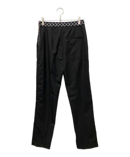 LOUIS VUITTON（ルイ ヴィトン）LOUIS VUITTON (ルイ ヴィトン) リブモノグラムパンツ ブラック サイズ:36の古着・服飾アイテム