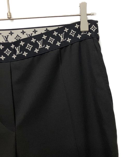 LOUIS VUITTON（ルイ ヴィトン）LOUIS VUITTON (ルイ ヴィトン) リブモノグラムパンツ ブラック サイズ:36の古着・服飾アイテム