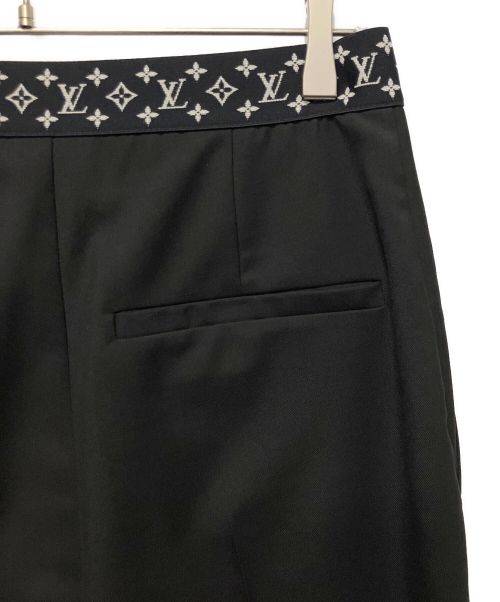 LOUIS VUITTON（ルイ ヴィトン）LOUIS VUITTON (ルイ ヴィトン) リブモノグラムパンツ ブラック サイズ:36の古着・服飾アイテム