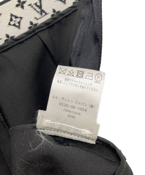 LOUIS VUITTON（ルイ ヴィトン）LOUIS VUITTON (ルイ ヴィトン) リブモノグラムパンツ ブラック サイズ:36の古着・服飾アイテム