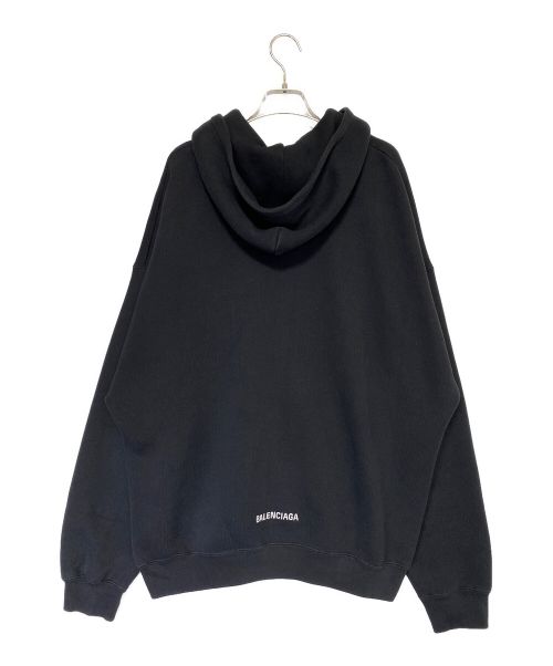 BALENCIAGA（バレンシアガ）BALENCIAGA (バレンシアガ) バックロゴジップパーカー ブラック サイズ:2の古着・服飾アイテム