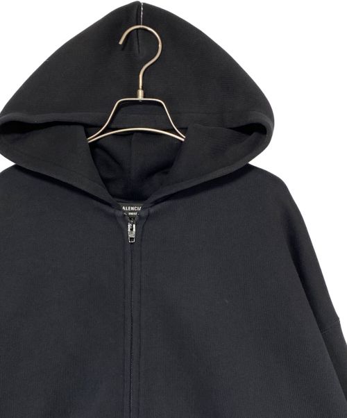 BALENCIAGA（バレンシアガ）BALENCIAGA (バレンシアガ) バックロゴジップパーカー ブラック サイズ:2の古着・服飾アイテム