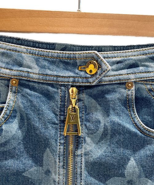 LOUIS VUITTON（ルイ ヴィトン）LOUIS VUITTON (ルイ ヴィトン) モノグラムデニムスカート インディゴ サイズ:36の古着・服飾アイテム