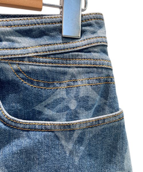 LOUIS VUITTON（ルイ ヴィトン）LOUIS VUITTON (ルイ ヴィトン) モノグラムデニムスカート インディゴ サイズ:36の古着・服飾アイテム