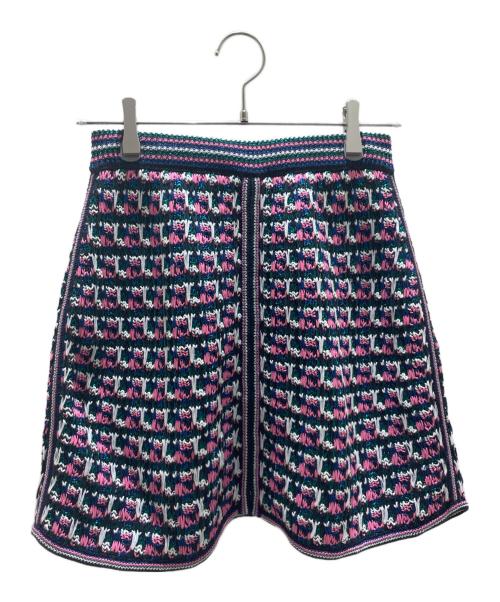 CHANEL（シャネル）CHANEL (シャネル) ツイードスカート ブラック×ピンク サイズ:34の古着・服飾アイテム
