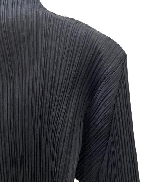 PLEATS PLEASE（プリーツプリーズ）PLEATS PLEASE (プリーツプリーズ) ハイネックプリーツカットソー ブラック サイズ:3の古着・服飾アイテム