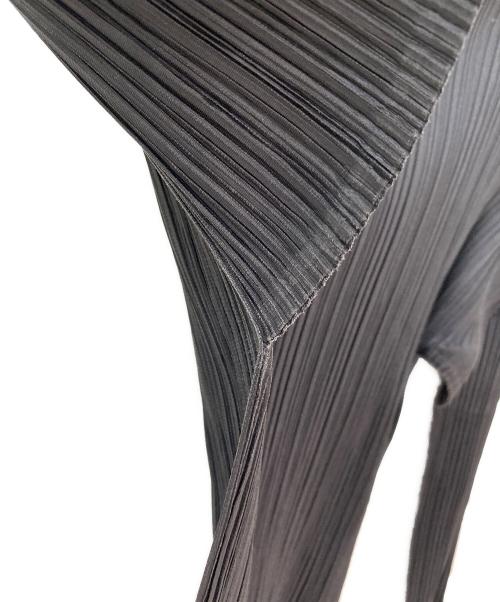 PLEATS PLEASE（プリーツプリーズ）PLEATS PLEASE (プリーツプリーズ) ハイネックプリーツカットソー ブラック サイズ:3の古着・服飾アイテム