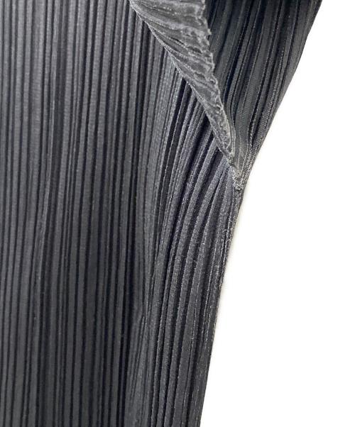PLEATS PLEASE（プリーツプリーズ）PLEATS PLEASE (プリーツプリーズ) ハイネックプリーツカットソー ブラック サイズ:3の古着・服飾アイテム