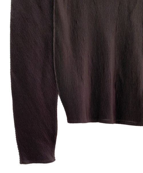 PLEATS PLEASE（プリーツプリーズ）PLEATS PLEASE (プリーツプリーズ) プリーツカットソー ブラウン サイズ:3の古着・服飾アイテム