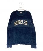 MONCLERモンクレール）の古着「パイルロゴスウェット」｜ネイビー
