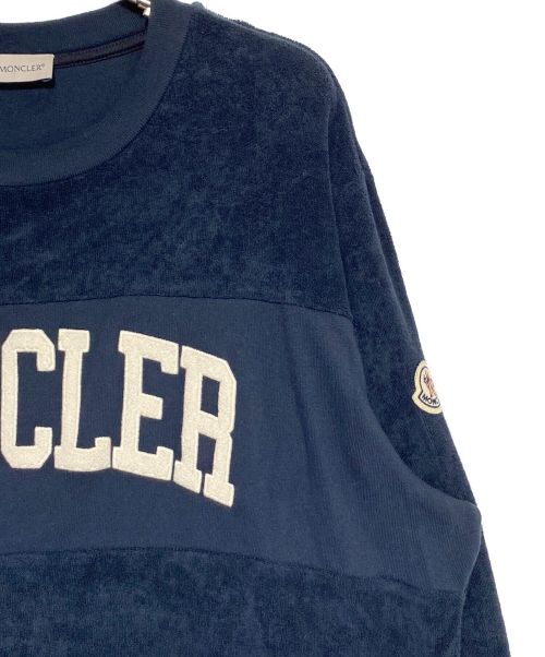MONCLER（モンクレール）MONCLER (モンクレール) パイルロゴスウェット ネイビー サイズ:Mの古着・服飾アイテム
