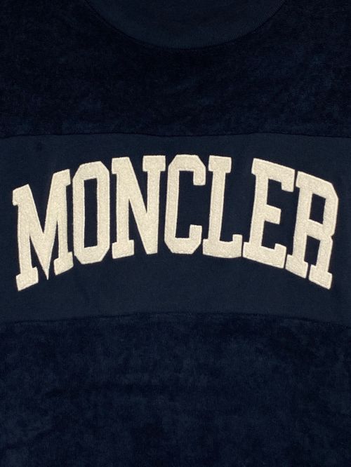 MONCLER（モンクレール）MONCLER (モンクレール) パイルロゴスウェット ネイビー サイズ:Mの古着・服飾アイテム