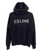 CELINEセリーヌ）の古着「ルーズ フーディー コットンフリース」｜ブラック