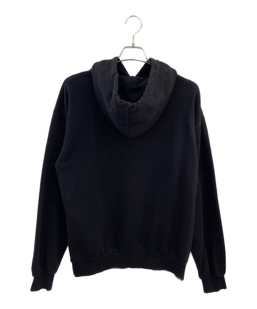 CELINE（セリーヌ）CELINE (セリーヌ) ルーズ フーディー コットンフリース ブラック サイズ:Sの古着・服飾アイテム