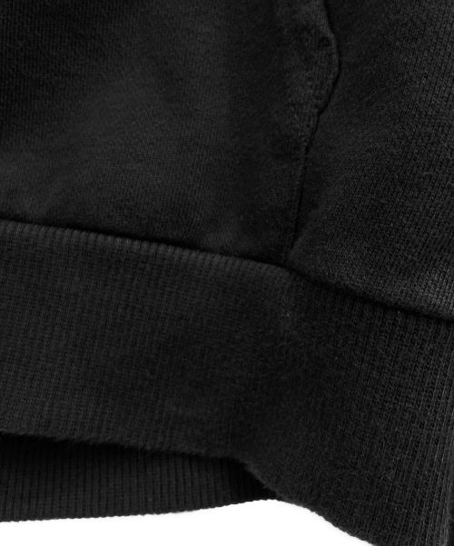 CELINE（セリーヌ）CELINE (セリーヌ) ルーズ フーディー コットンフリース ブラック サイズ:Sの古着・服飾アイテム